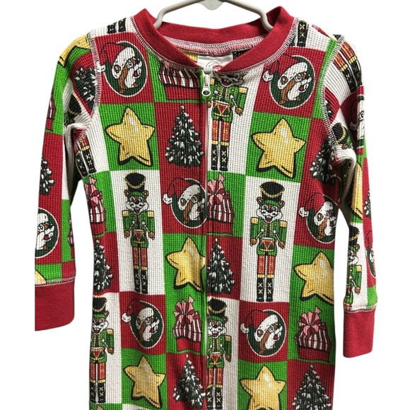 Buc-ees One Piece Christmas Holiday Nutcracker Thermal Pajama Long Johns Sz 3T - Picture 5 of 7